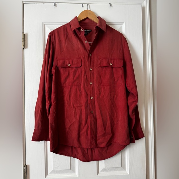 WinterSilks 100% Silk Button-Down Shirt Men's Size S - Picture 1 of 4